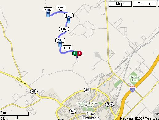 Map of River Road Run